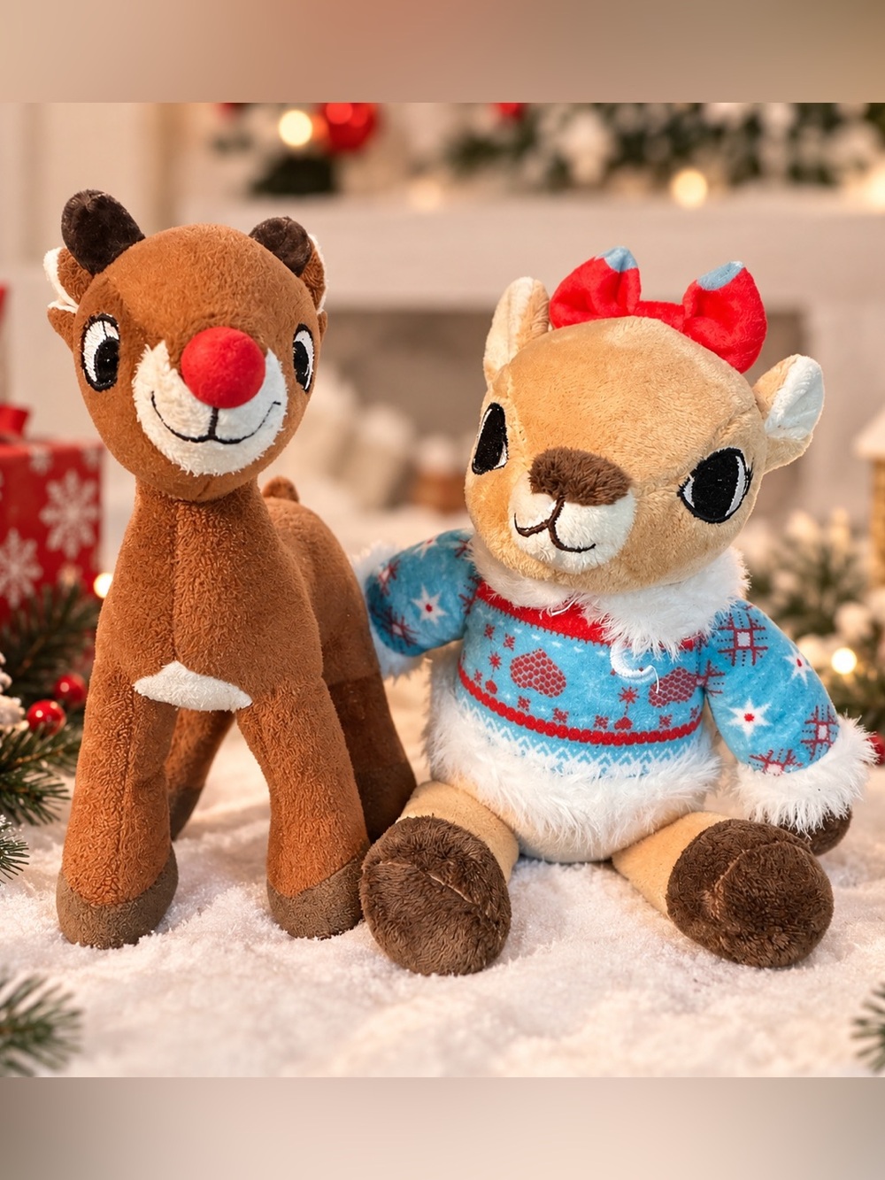 Rudolph the Red-Nosed Reindeer Clarice Plush Set Christmas Holiday